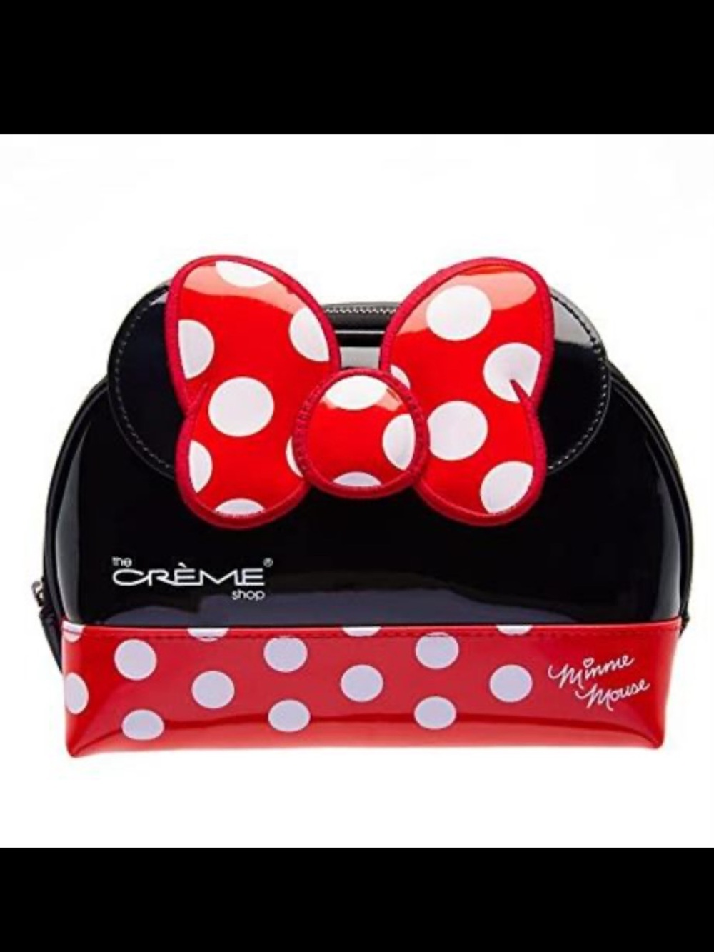 The Crème Shop Minnie Mouse Red Polka Dot Bow Cosmetic Bag